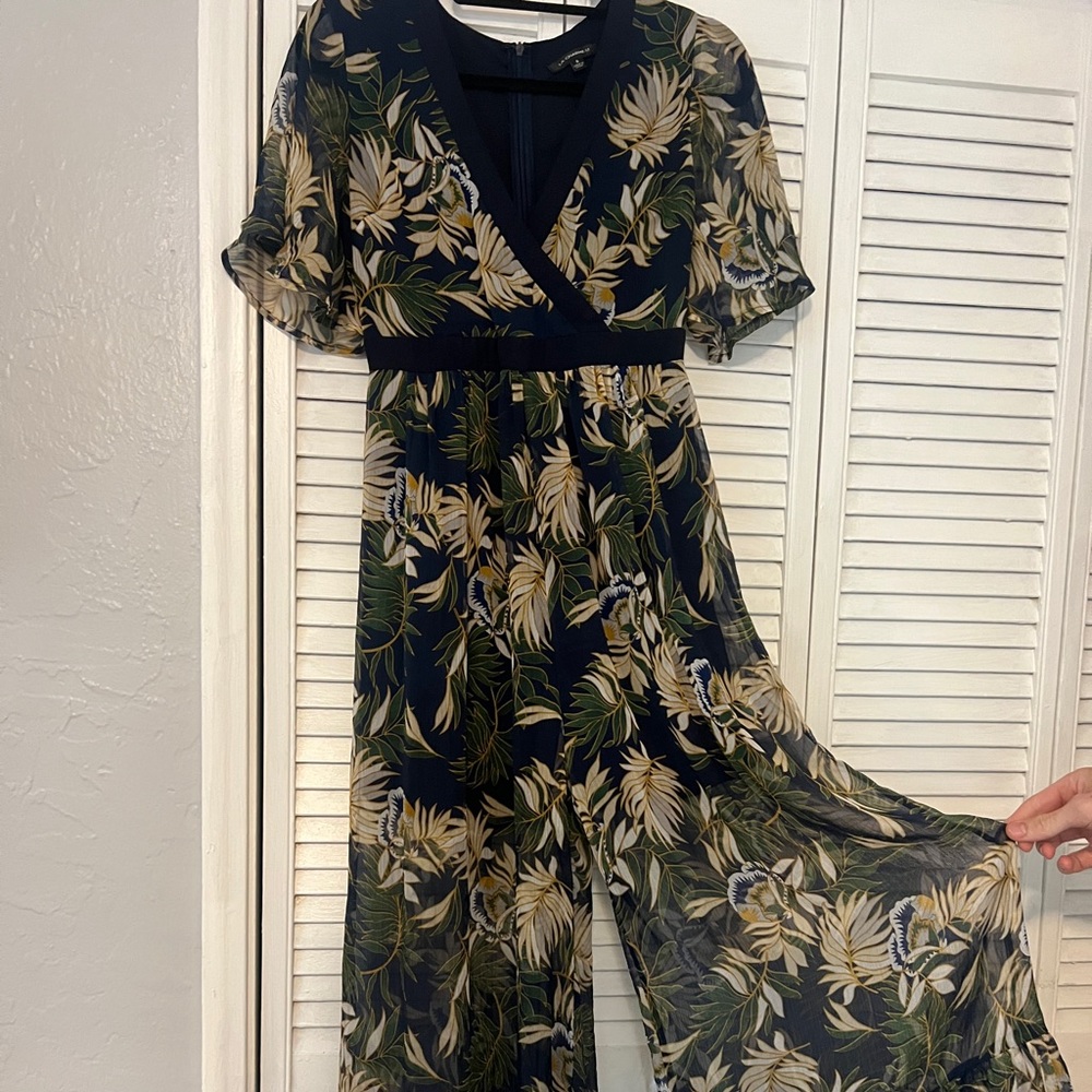 Stunning flowy tropical jumpsuit